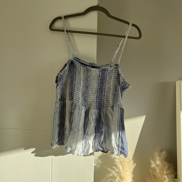 Torrid Blue Striped Babydoll Top - Size 2 - Picture 2 of 4